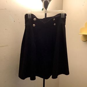 Flowy black cross skirt